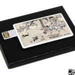 카드형 자개 USB<4G><묘박계추도>