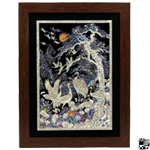 채화자개 벽걸이 액자<송학도>